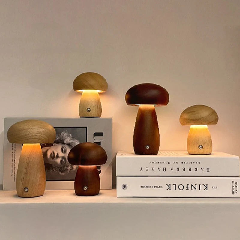 Lampe de chevet bois