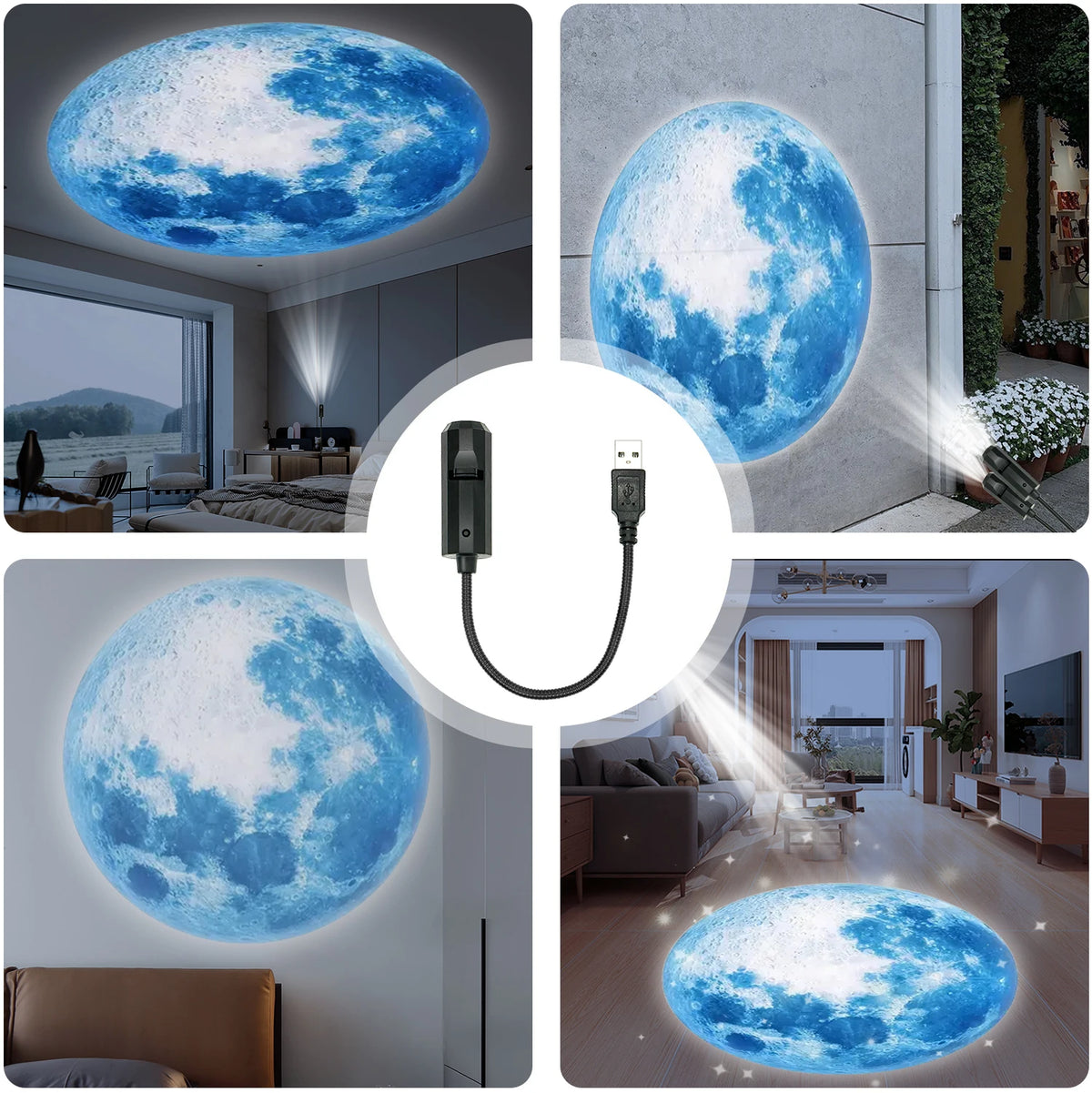 Lampe de chevet bleu
