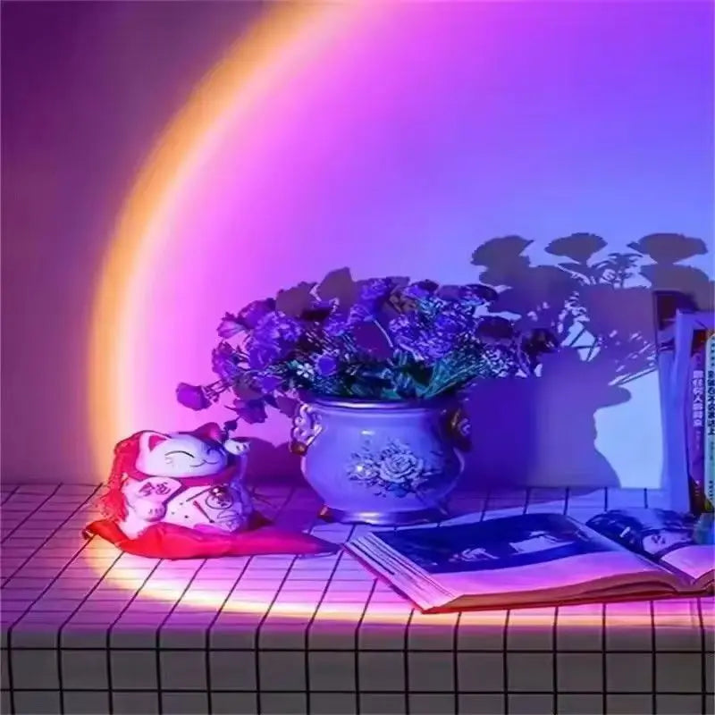 Lampe de chevet arc en ciel