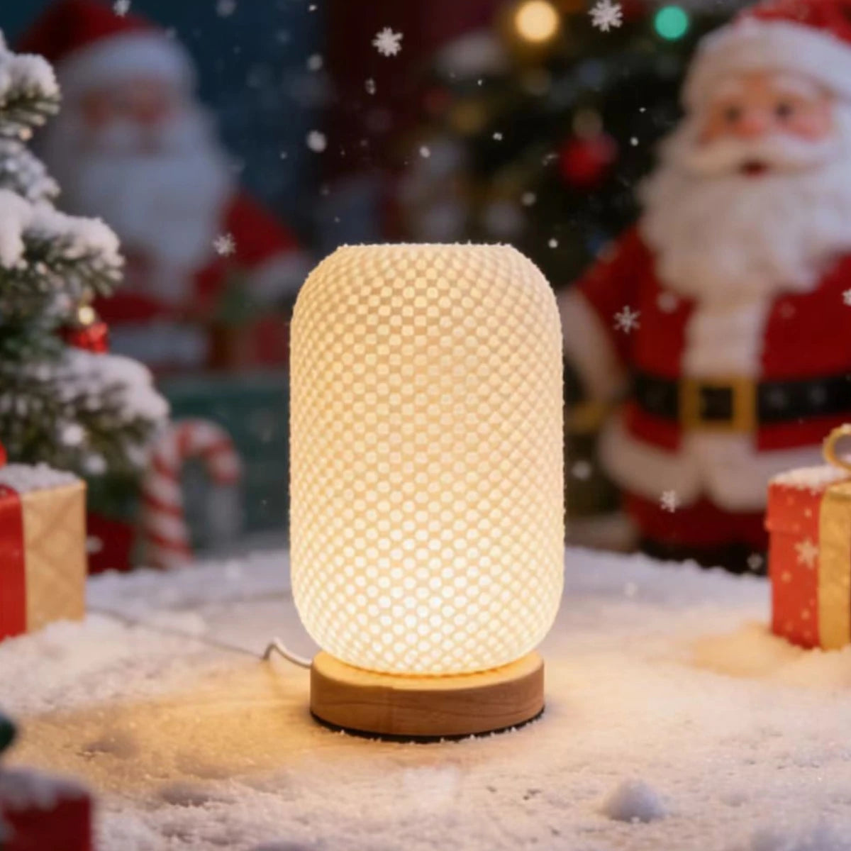 Lampe de chevet beige