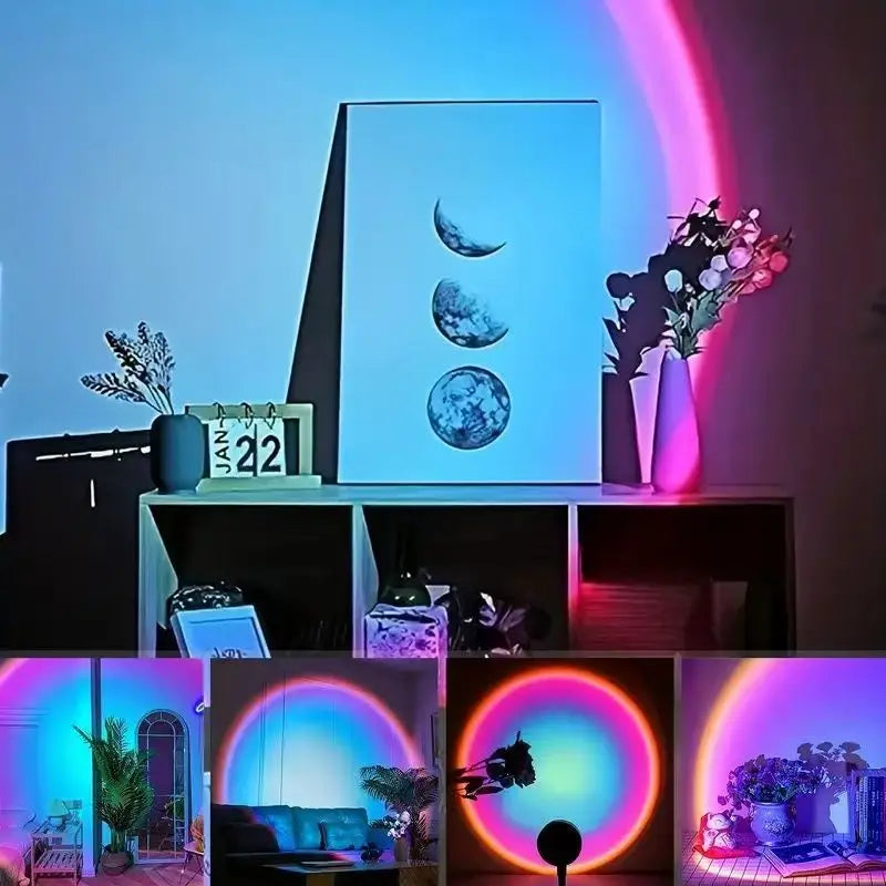 Lampe de chevet arc en ciel