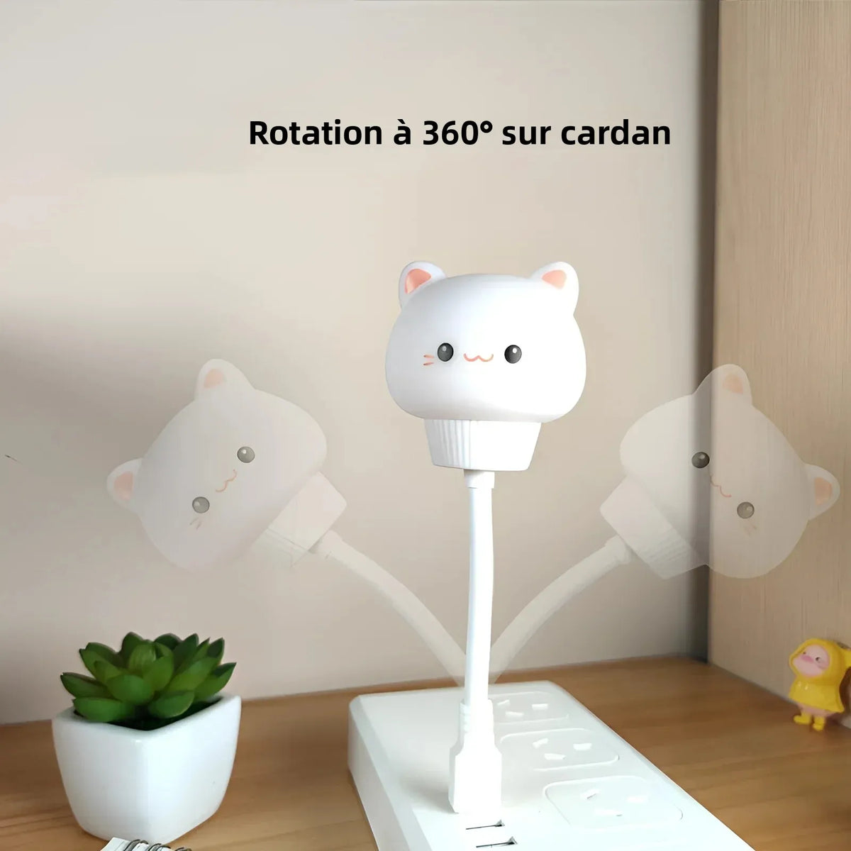 Lampe de chevet colorée