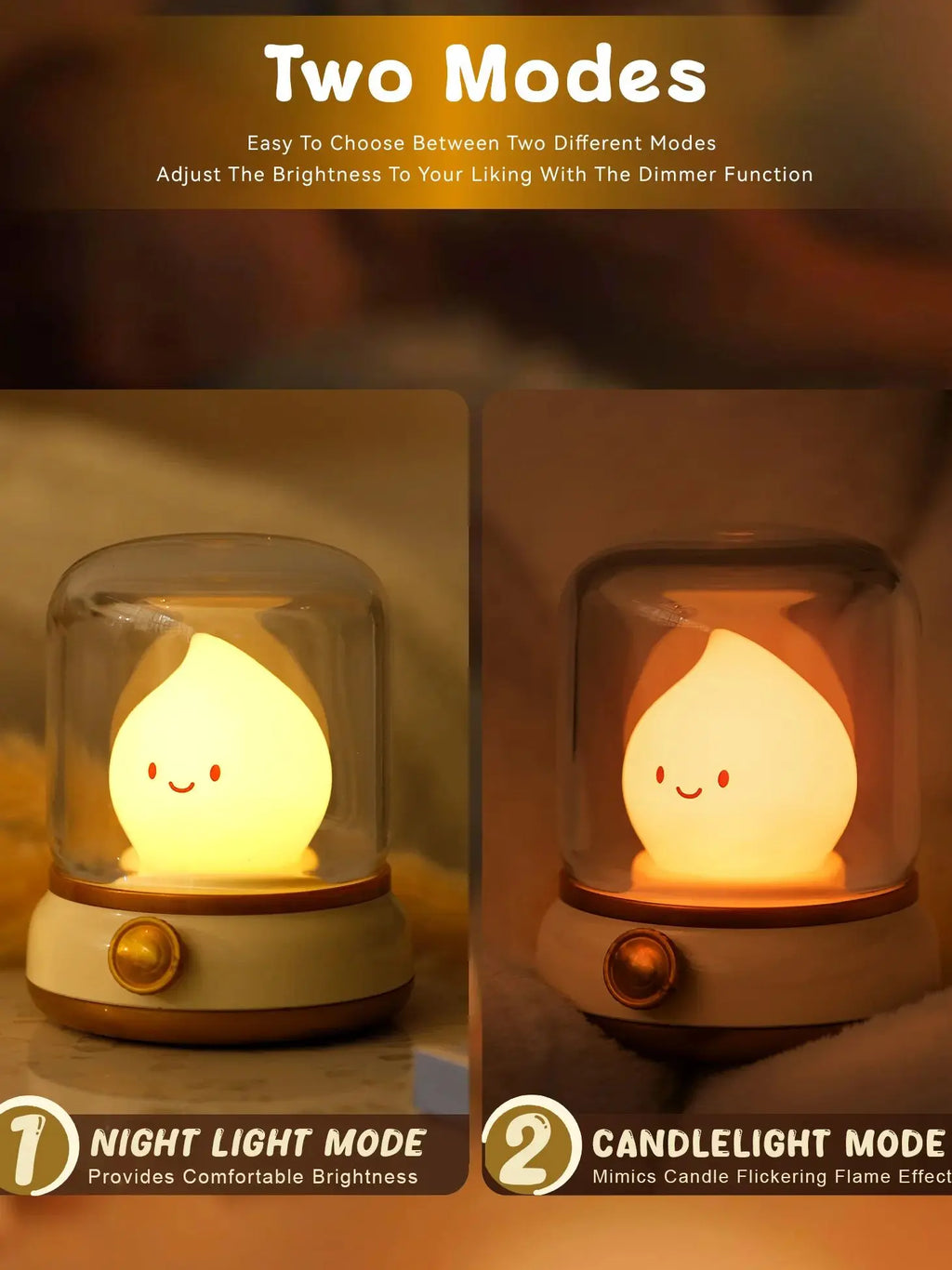 Lampe de chevet à pile