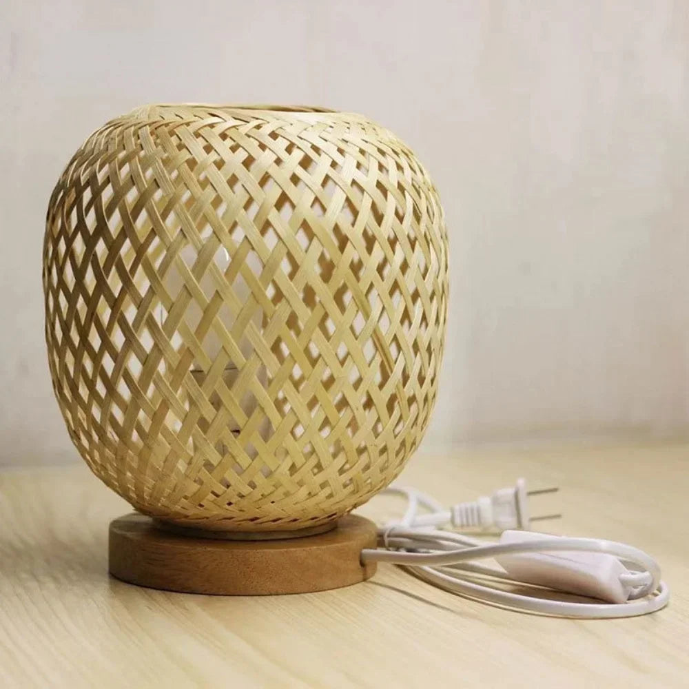Lampe de chevet cannage